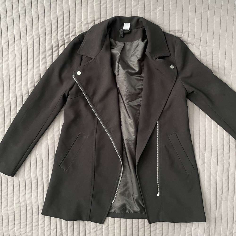 black zipper jacket